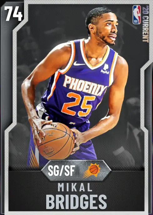 (SILVER) Mikal Bridges (74 OVR)