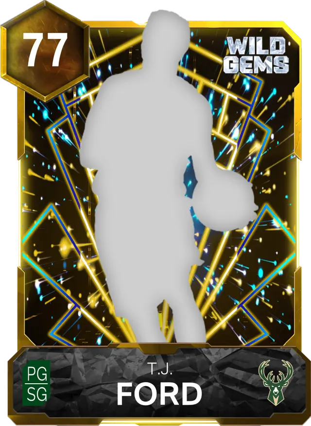 77 T.J. Ford | Gold Wild Gems