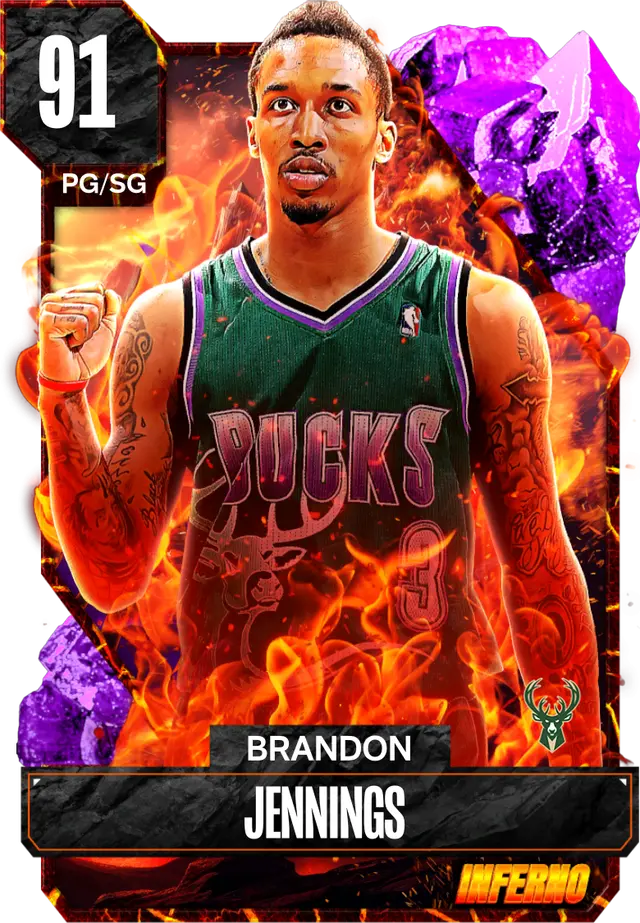 (AMETHYST) Brandon Jennings (91 OVR)