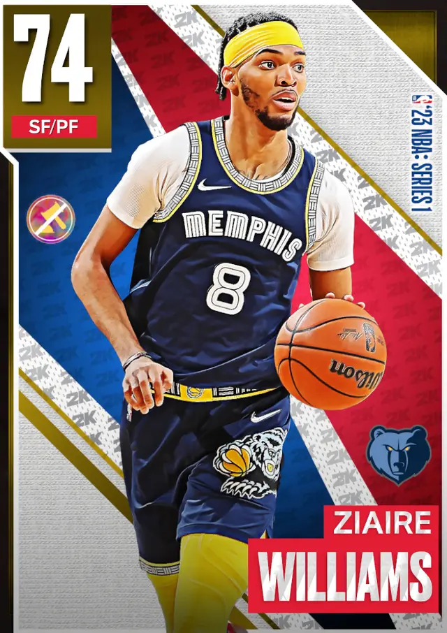 (GOLD) Ziaire Williams (74 OVR)