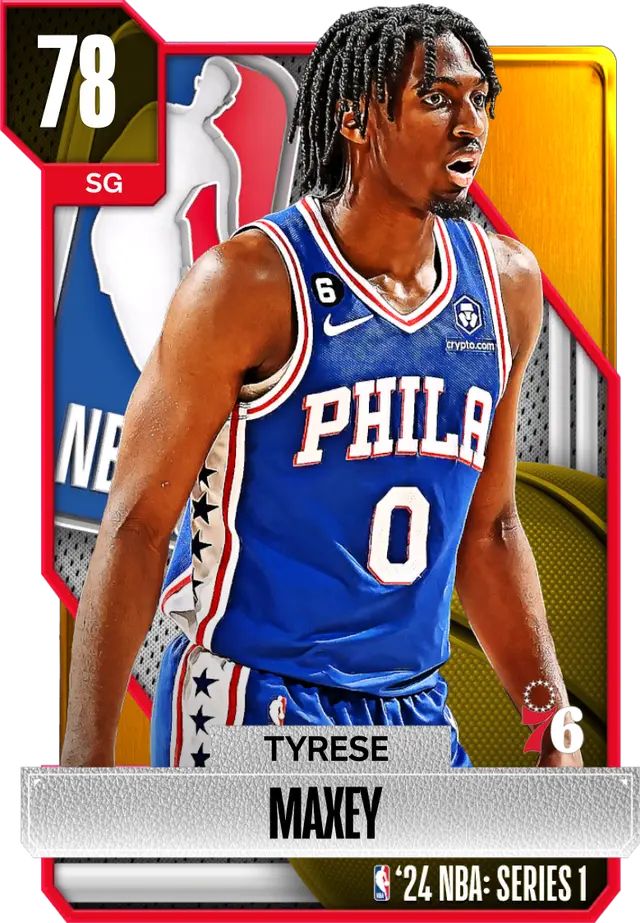 (GOLD) Tyrese Maxey (78 OVR)