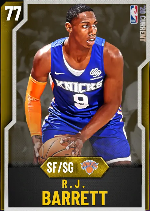(GOLD) R.J. Barrett (77 OVR)