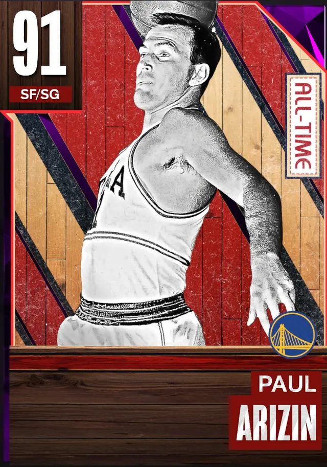 (AMETHYST) Paul Arizin (91 OVR)