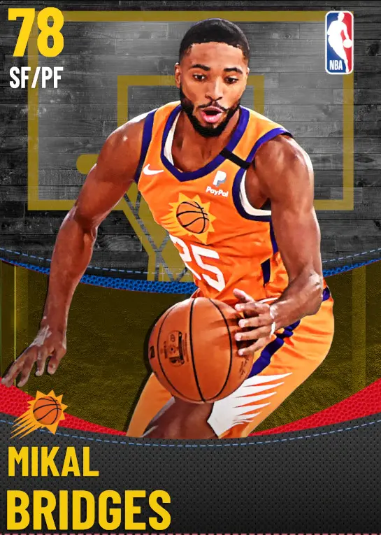 (GOLD) Mikal Bridges (78 OVR)
