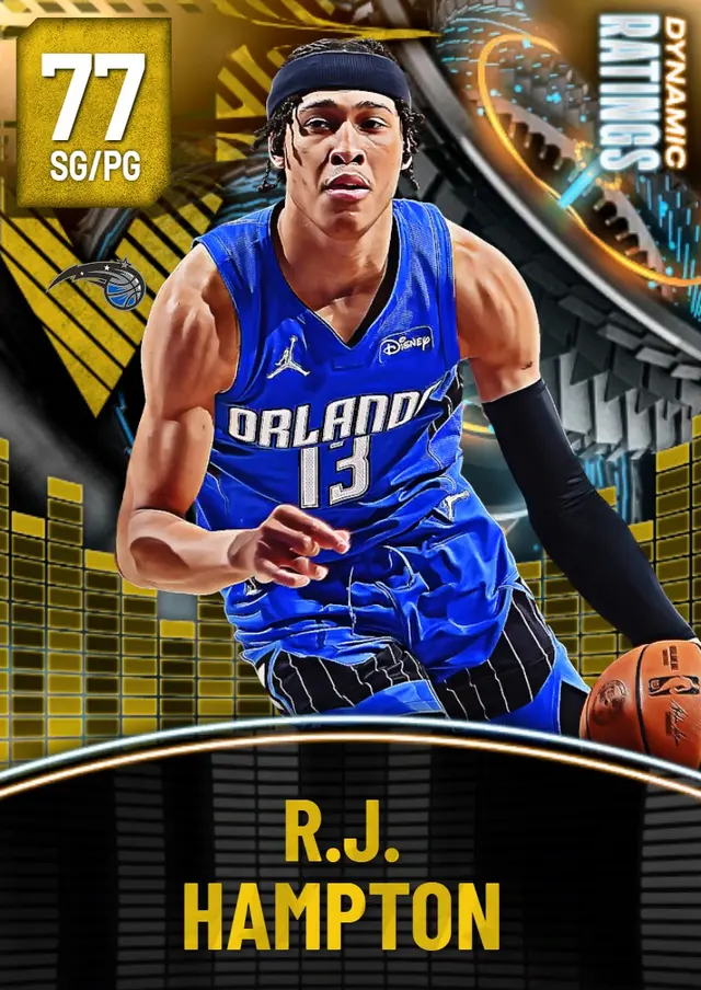 (GOLD) R.J. Hampton (77 OVR)