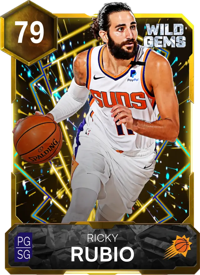 79 Ricky Rubio | Gold Wild Gems