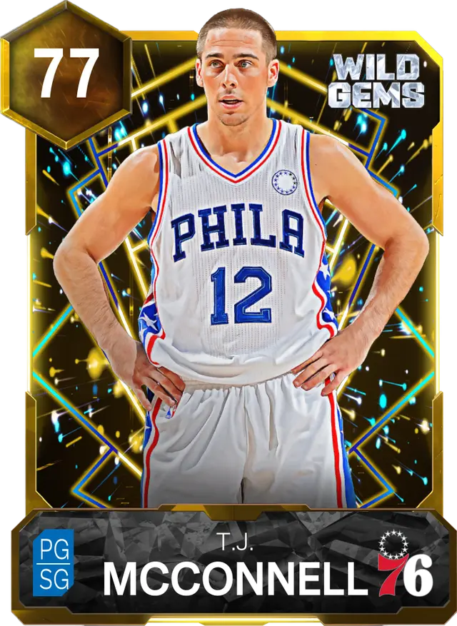77 T.J. McConnell | Gold Wild Gems