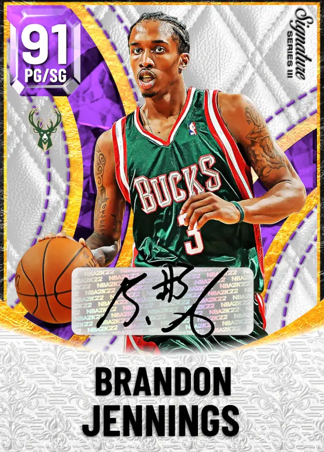 (AMETHYST) Brandon Jennings (91 OVR)