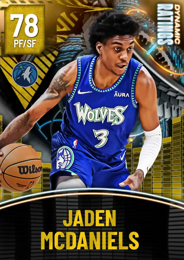 (GOLD) Jaden McDaniels (78 OVR)