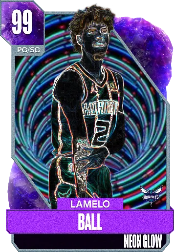 lamelo neon glow custom