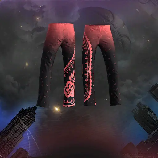 Black and Pink Jeans