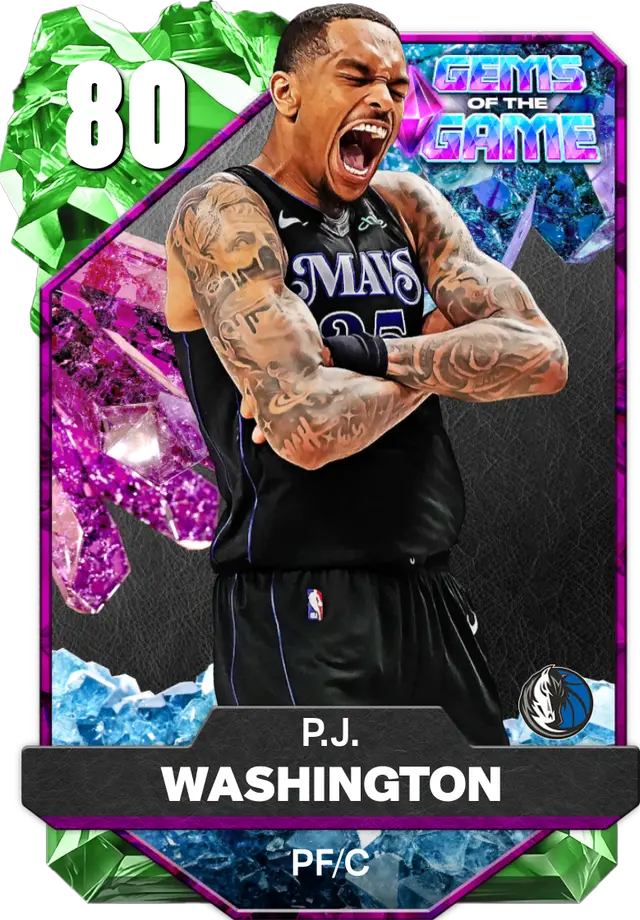 (EMERALD) P.J. Washington (80 OVR)