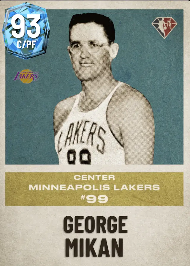 (DIAMOND) George Mikan (93 OVR)