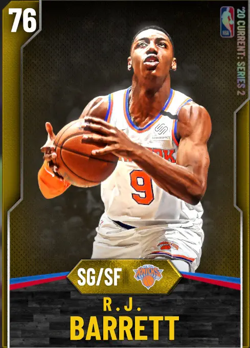 (GOLD) R.J. Barrett (76 OVR)