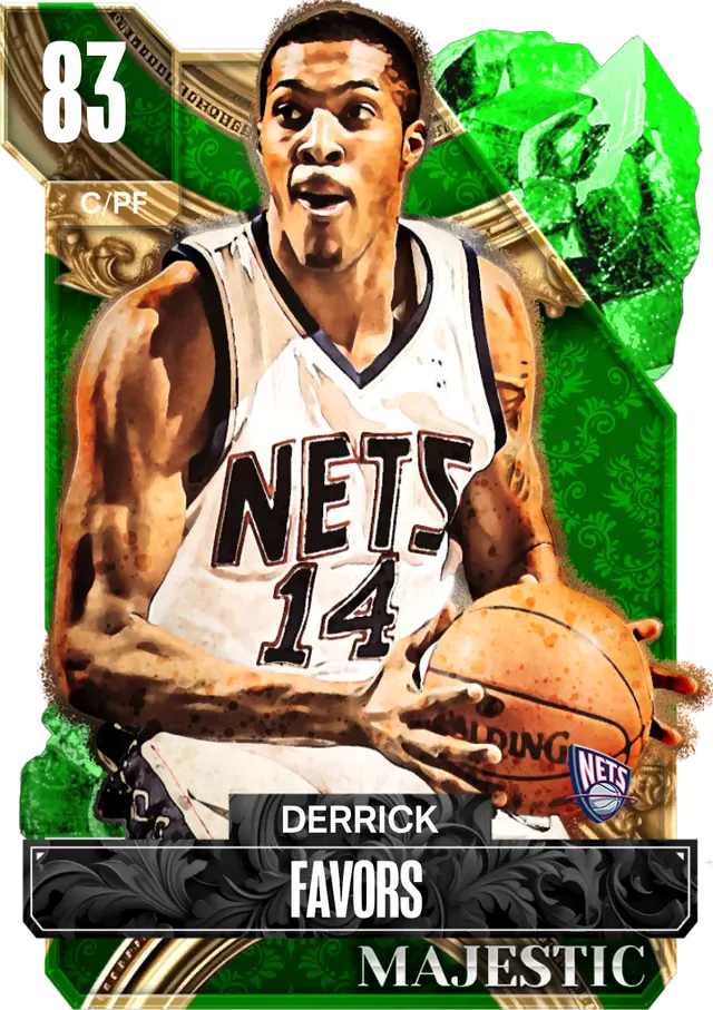 (EMERALD) Derrick Favors (83 OVR)