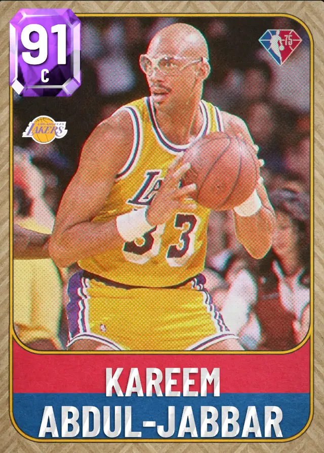 (AMETHYST) Kareem Abdul-Jabbar (91 OVR)