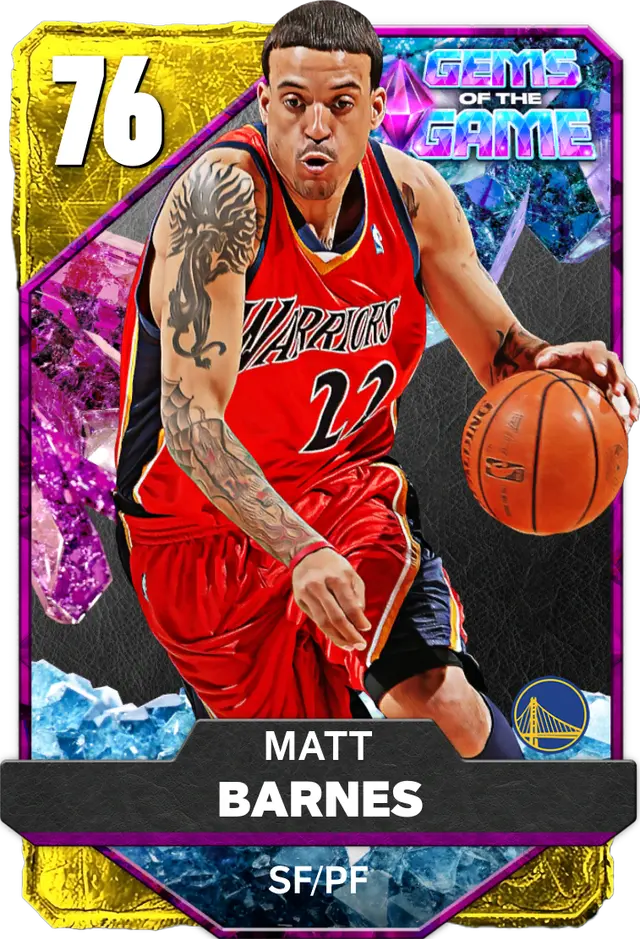 76 Matt Barnes | Gold Gems of the Game
