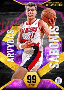 99 Arvydas Sabonis | Triple Threat Offline Rewards