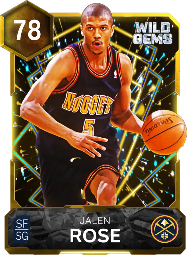 78 Jalen Rose | Gold Wild Gems