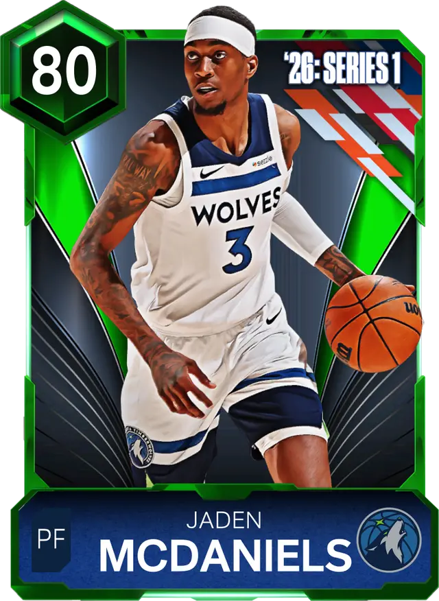 (EMERALD) Jaden McDaniels (80 OVR)