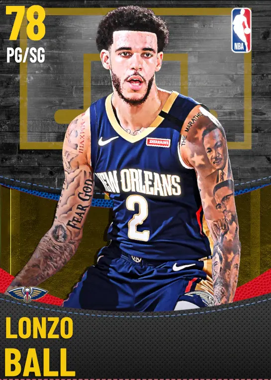 (GOLD) Lonzo Ball (78 OVR)