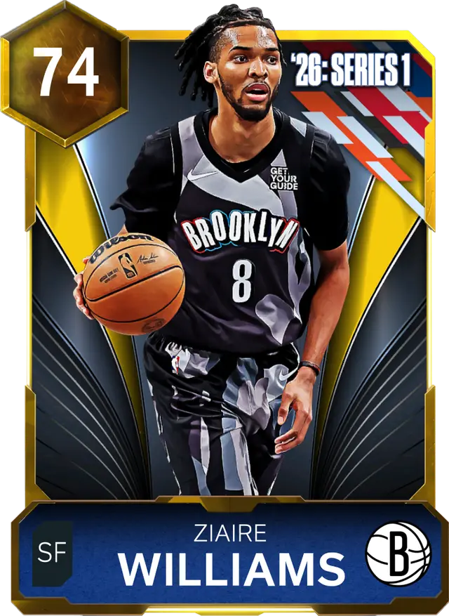 (GOLD) Ziaire Williams (74 OVR)