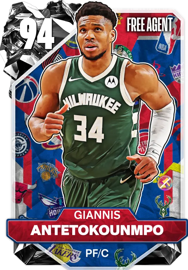 (FREEAGENT) Giannis Antetokounmpo (94 OVR)