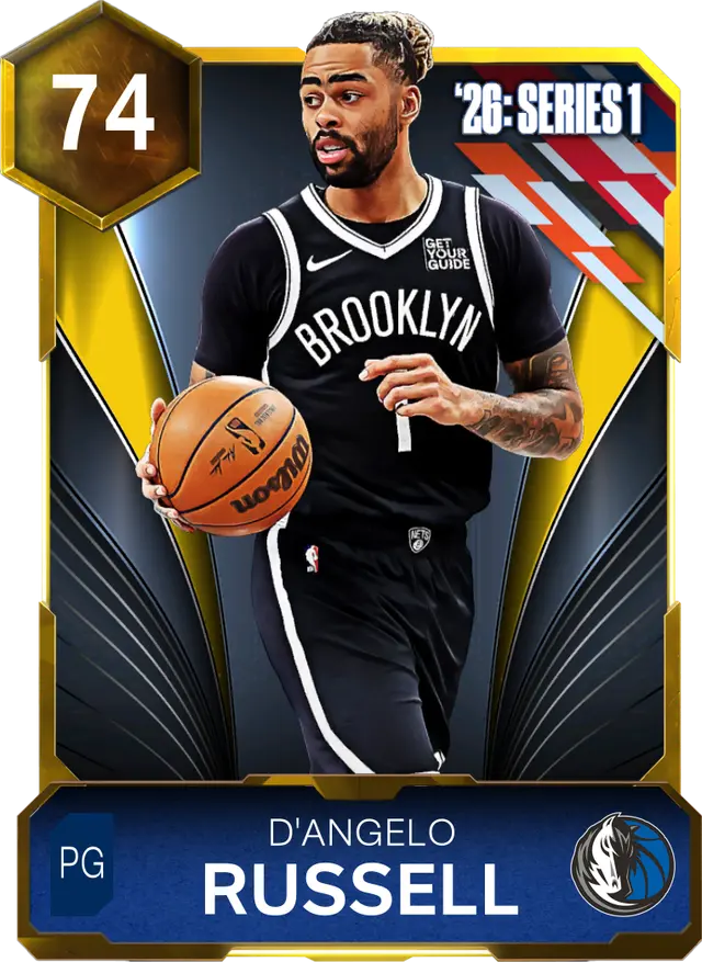 (GOLD) D'Angelo Russell (74 OVR)