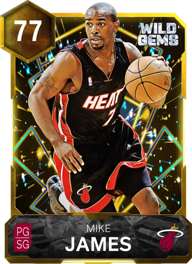 77 Mike James | Gold Wild Gems