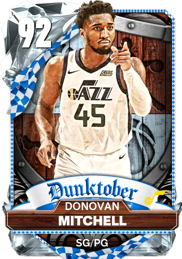 (DIAMOND) Donovan Mitchell (92 OVR)