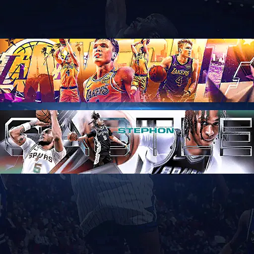 Dalton Knecht and Stephon Castle Banners