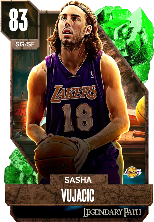 (EMERALD) Sasha Vujacic (83 OVR)