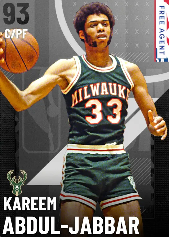 (FREEAGENT) Kareem Abdul-Jabbar (93 OVR)