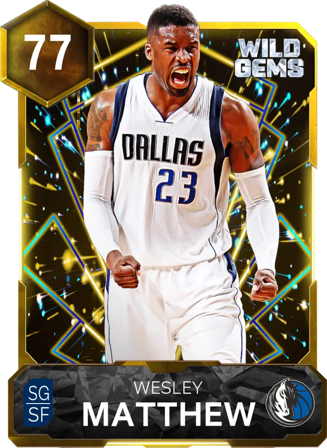 77 Wesley Matthews | Gold Wild Gems