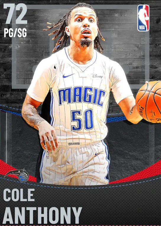 (SILVER) Cole Anthony (72 OVR)
