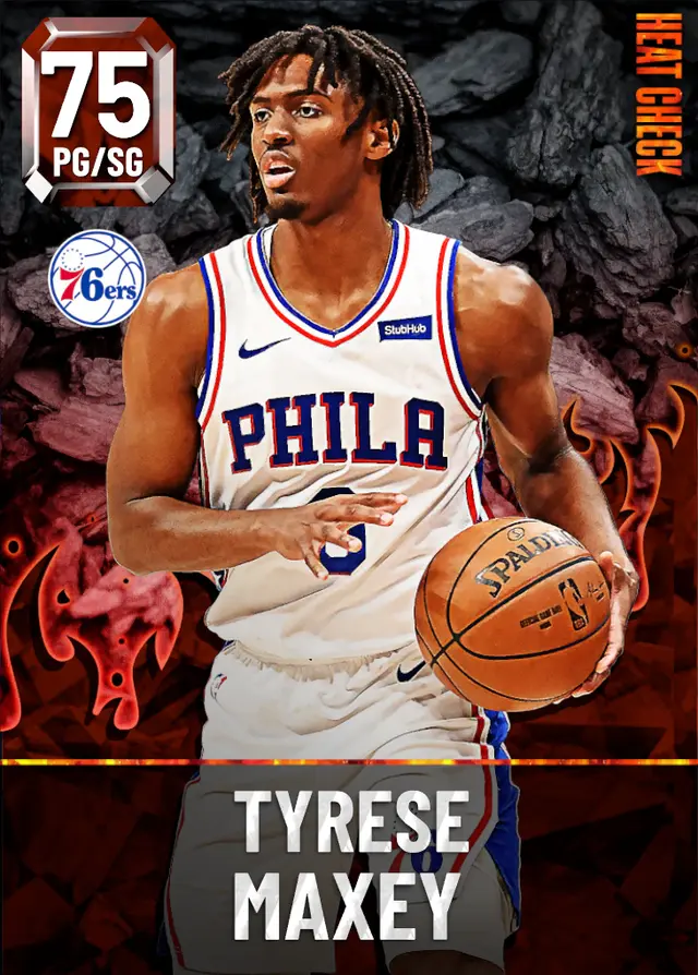 (GOLD) Tyrese Maxey (75 OVR)