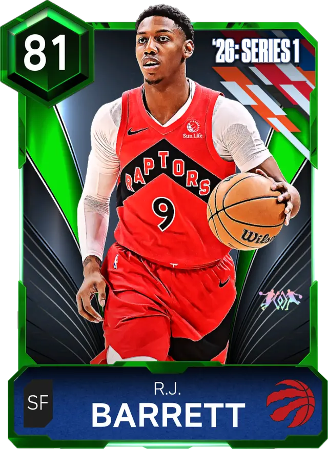 (EMERALD) R.J. Barrett (81 OVR)