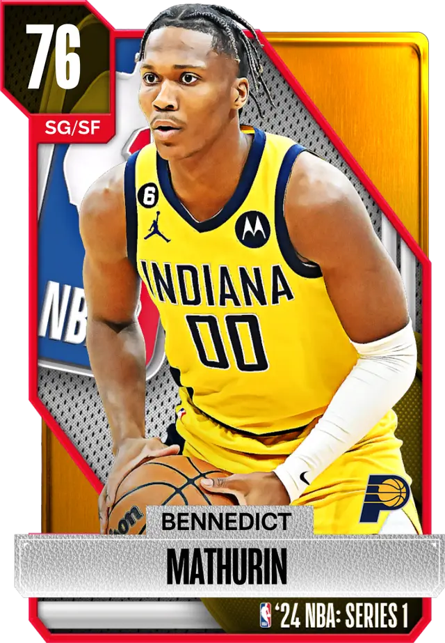 (GOLD) Bennedict Mathurin (76 OVR)