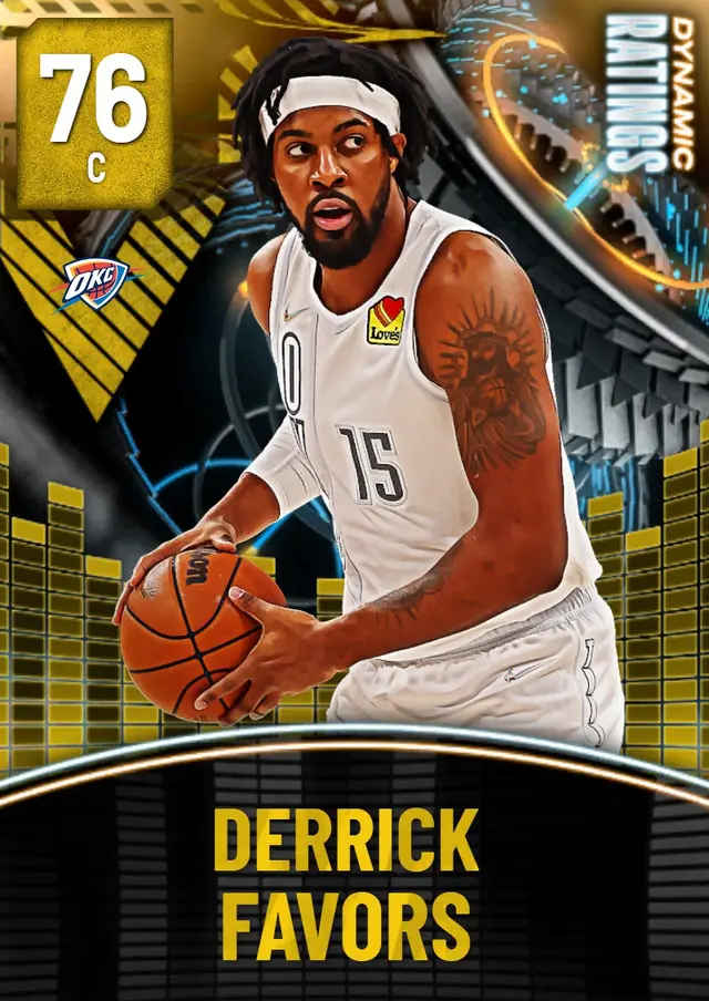 (GOLD) Derrick Favors (76 OVR)