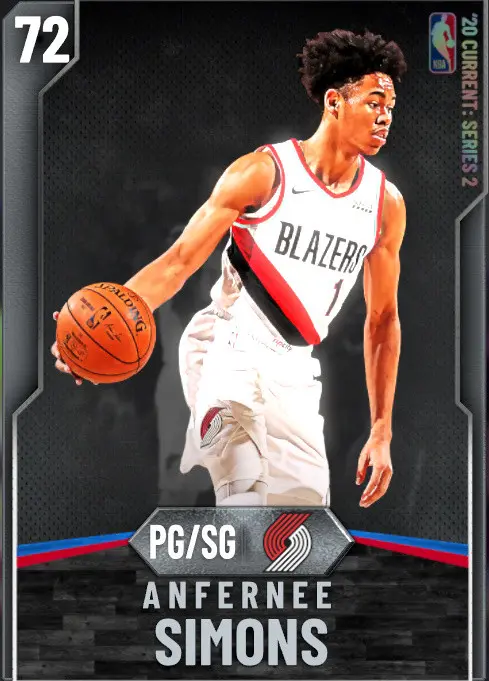 (SILVER) Anfernee Simons (72 OVR)