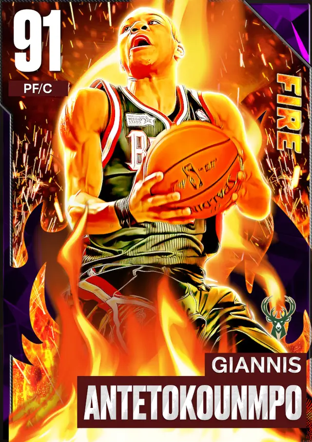 (AMETHYST) Giannis Antetokounmpo (91 OVR)