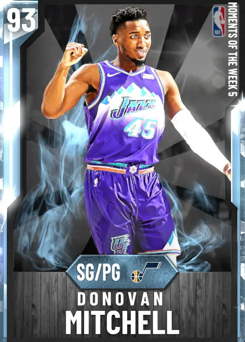 (DIAMOND) Donovan Mitchell (93 OVR)