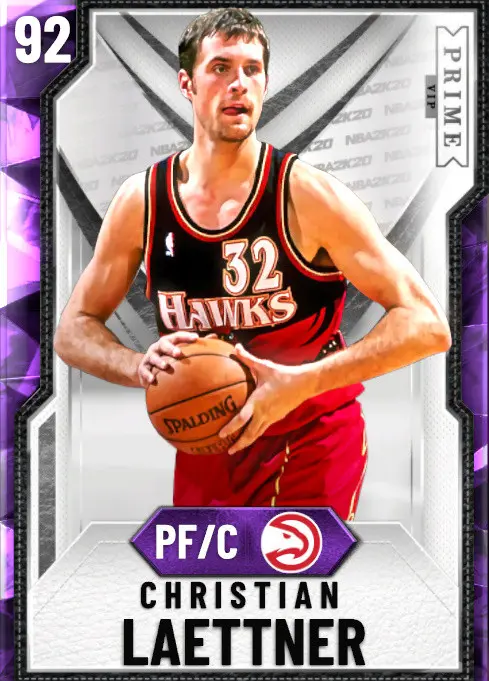 (AMETHYST) Christian Laettner (92 OVR)