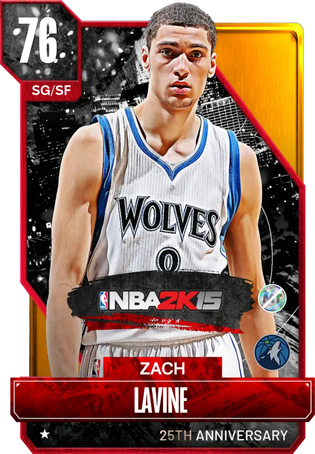 (GOLD) Zach LaVine (76 OVR)