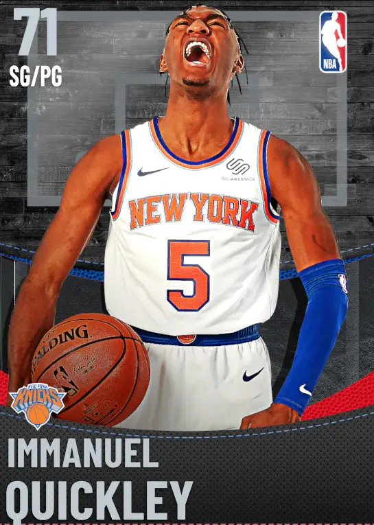 (SILVER) Immanuel Quickley (71 OVR)