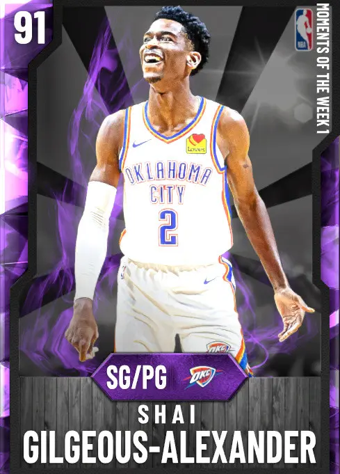 (AMETHYST) Shai Gilgeous-Alexander (91 OVR)