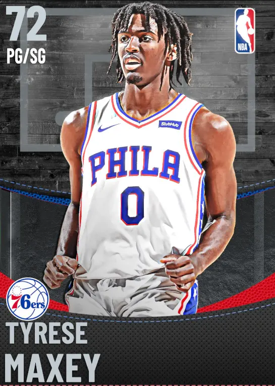 (SILVER) Tyrese Maxey (72 OVR)