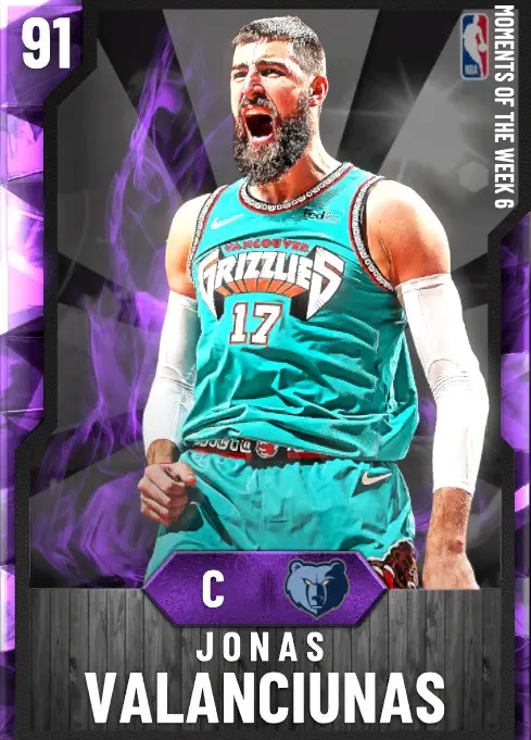 (AMETHYST) Jonas Valanciunas (91 OVR)