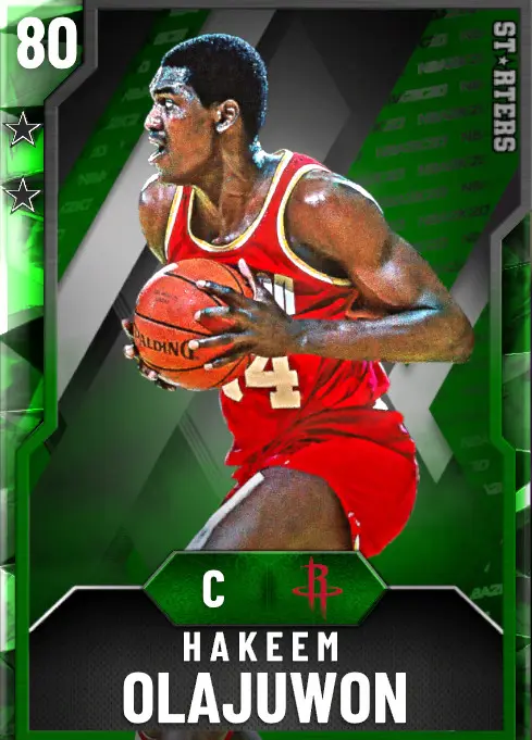 (EMERALD) Hakeem Olajuwon (80 OVR)