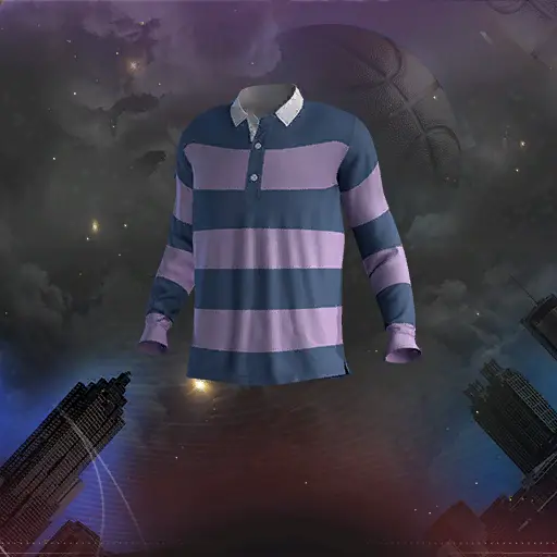 Pink and Blue Rugby Shirt